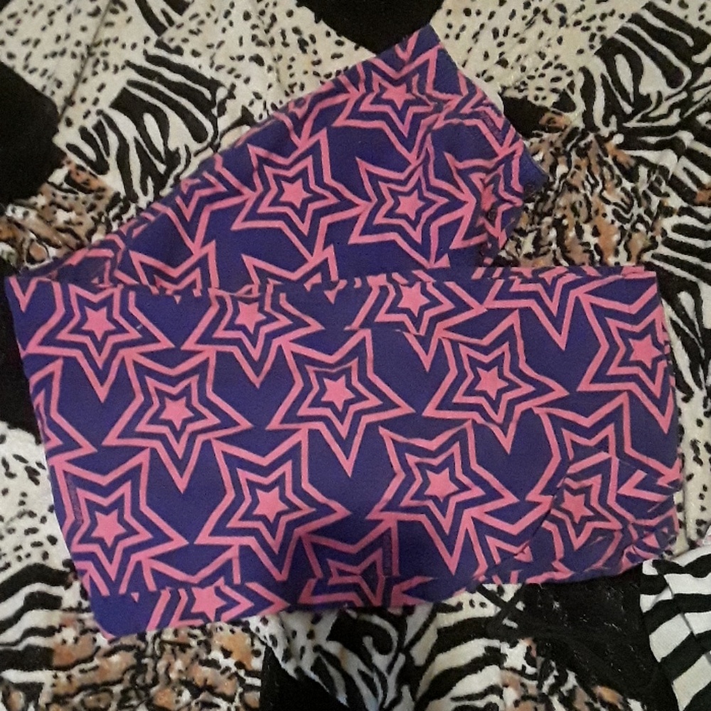 Victorias Secret Purple And Pink Pj Bottoms